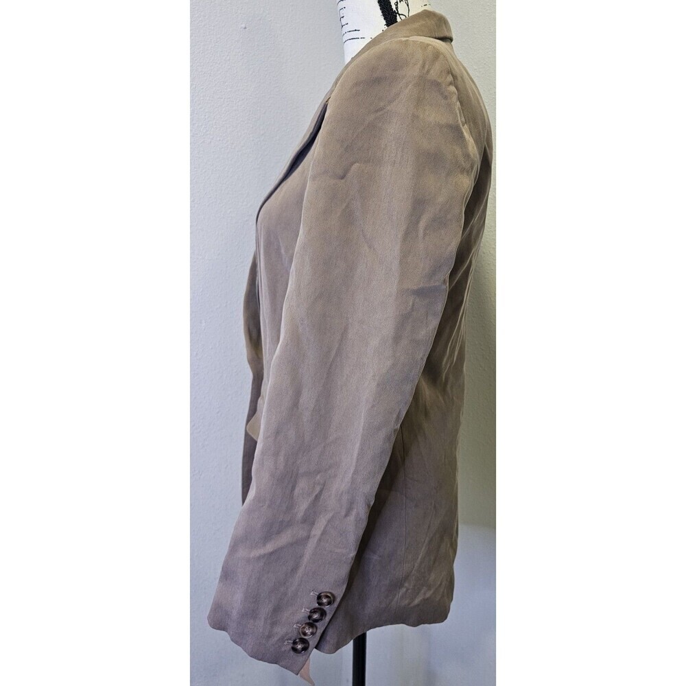 New Reformation Women's Classic Slim Blazer Mushroom S Business Single Button - Picture 6 of 16